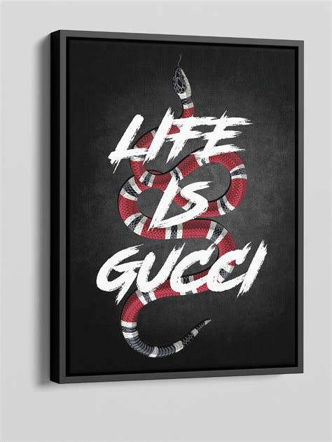 Life is Gucci Wall Art 